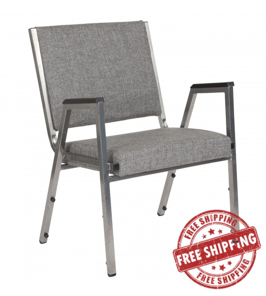 Flash Furniture XU-DG-60443-670-1-GY-GG HERCULES Series 1500 lb. Rated Gray Antimicrobial Fabric Bariatric Medical Reception Arm Chair Flash Furniture XU-DG-60443-670-1-GY-GG HERCULES Series 1500 lb. Rated Gray Antimicrobial Fabric Bariatric Medical Reception Arm Chair